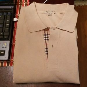 Burberry mens polo shirt